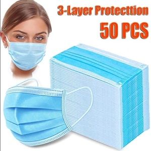 50 3 Layered Protected face masks